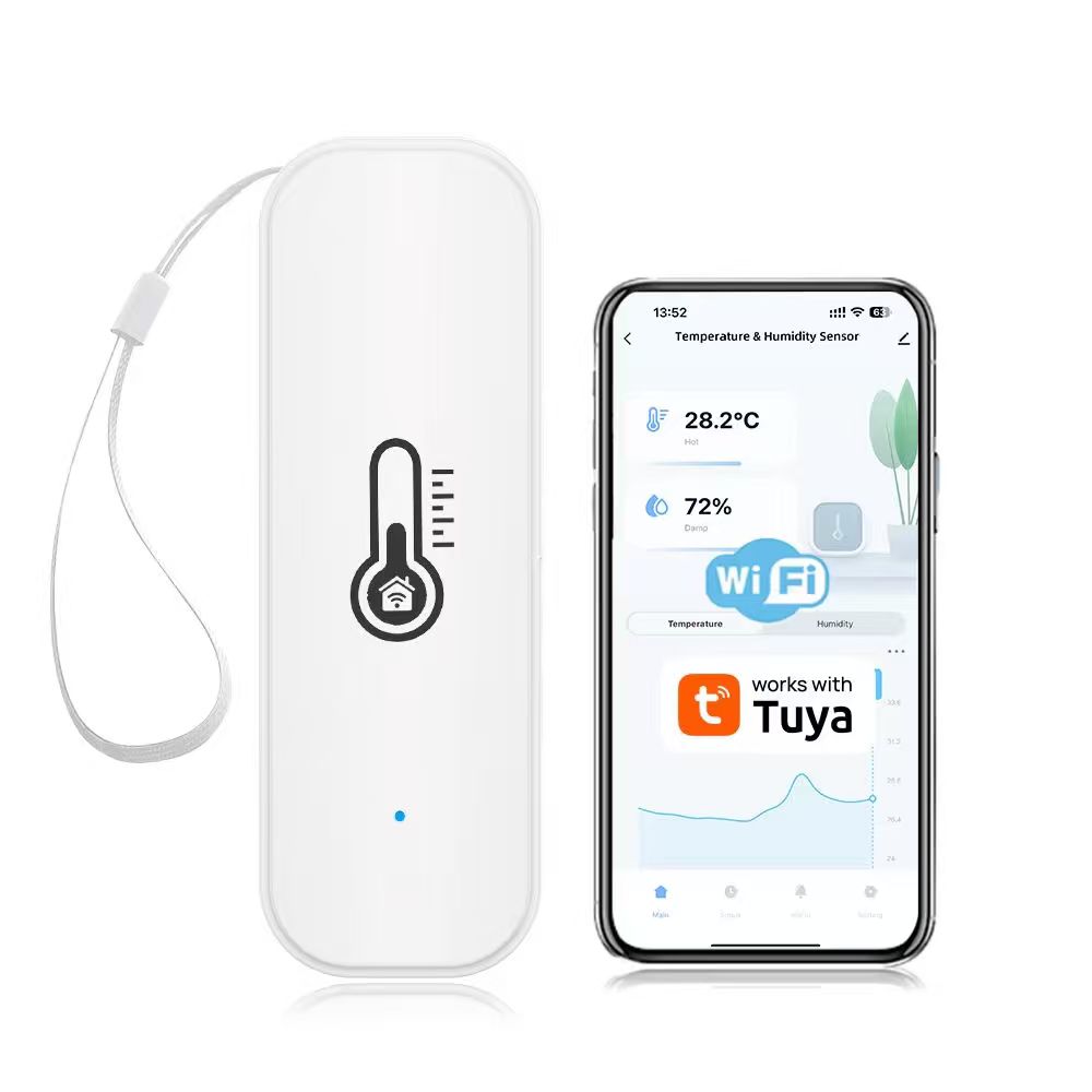 Tuya Uyumlu Sıcaklık ve Nem Sensörü - BV0220