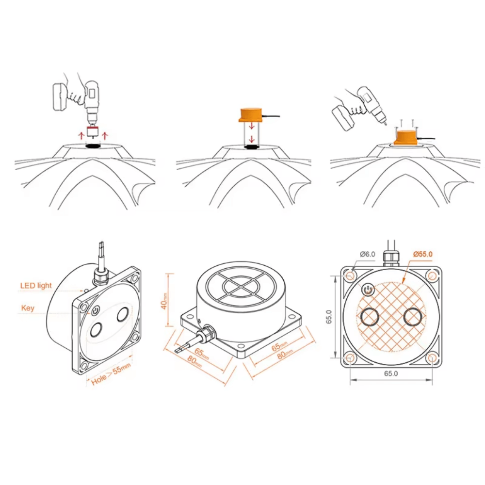 Akıllı Su / Sıvı Seviye Sensörü (Tuya Mobil Uyumlu) - BV0222